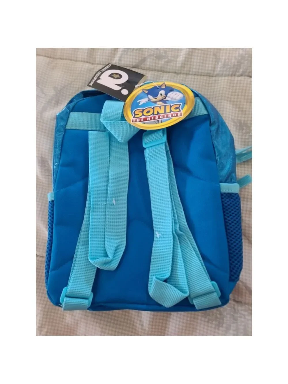 Sonic the Hedgehog Backpack, Blue Glitter, Kids